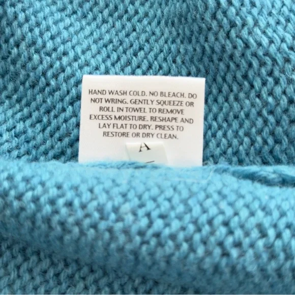 Eileen Fisher Yak Wool Sweater in Blue Petite - Picture 8 of 8
